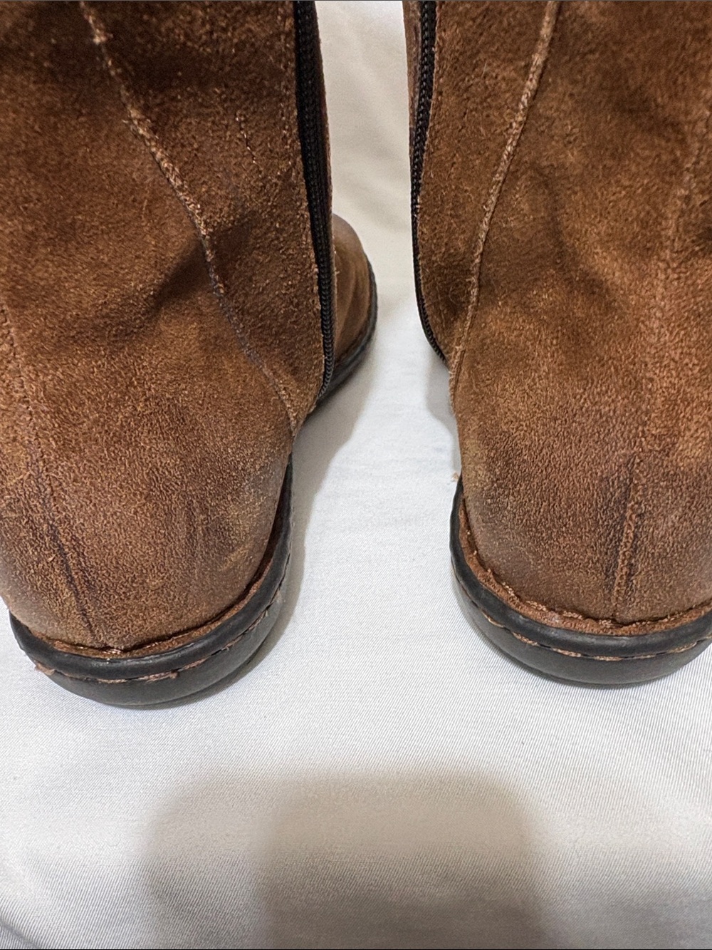 Born Chestnut Brown Suede To The Knee Boots - Picture 3 of 7